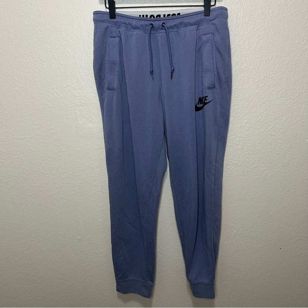 Nike Blue Joggers Women’s Size Medium Athletic Lounge Sweatpants Swoosh Logo